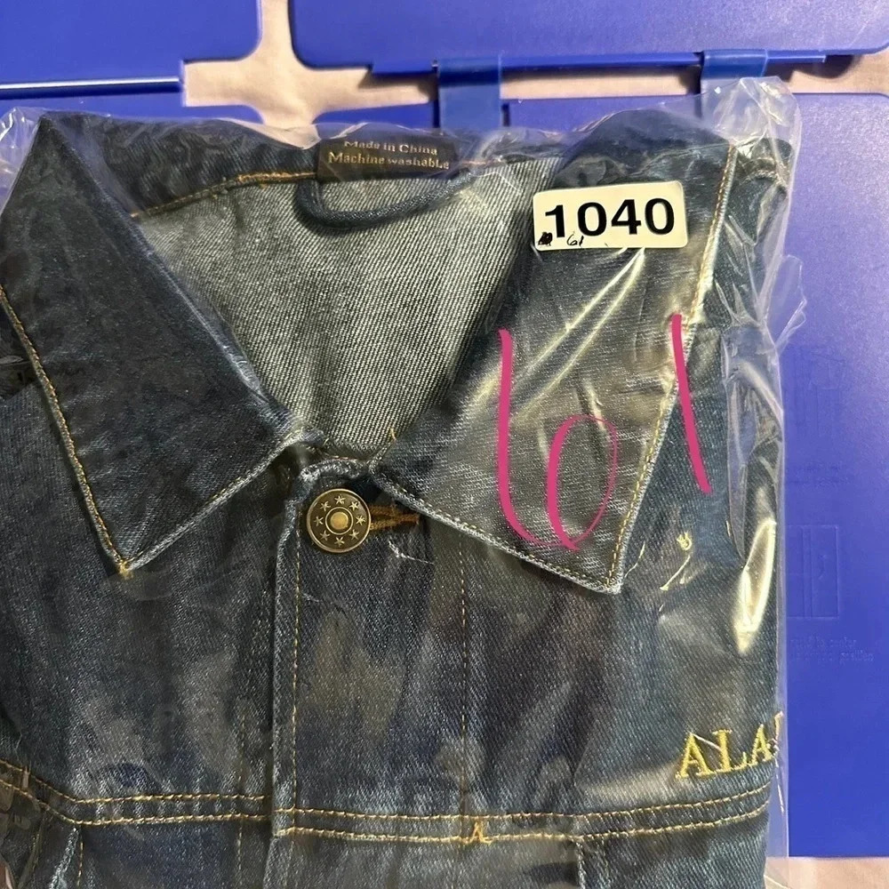 Vintage 90’s‎ Aladdin Las Vegas Casino Genie Lamp Jean Jacket Mens Size L - Picture 9 of 9